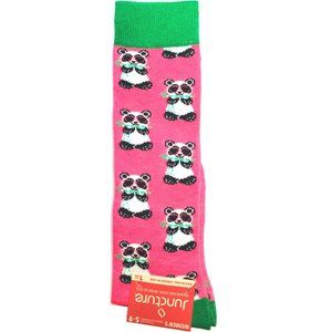 Fun Panda Bear Pink Knee High Socks